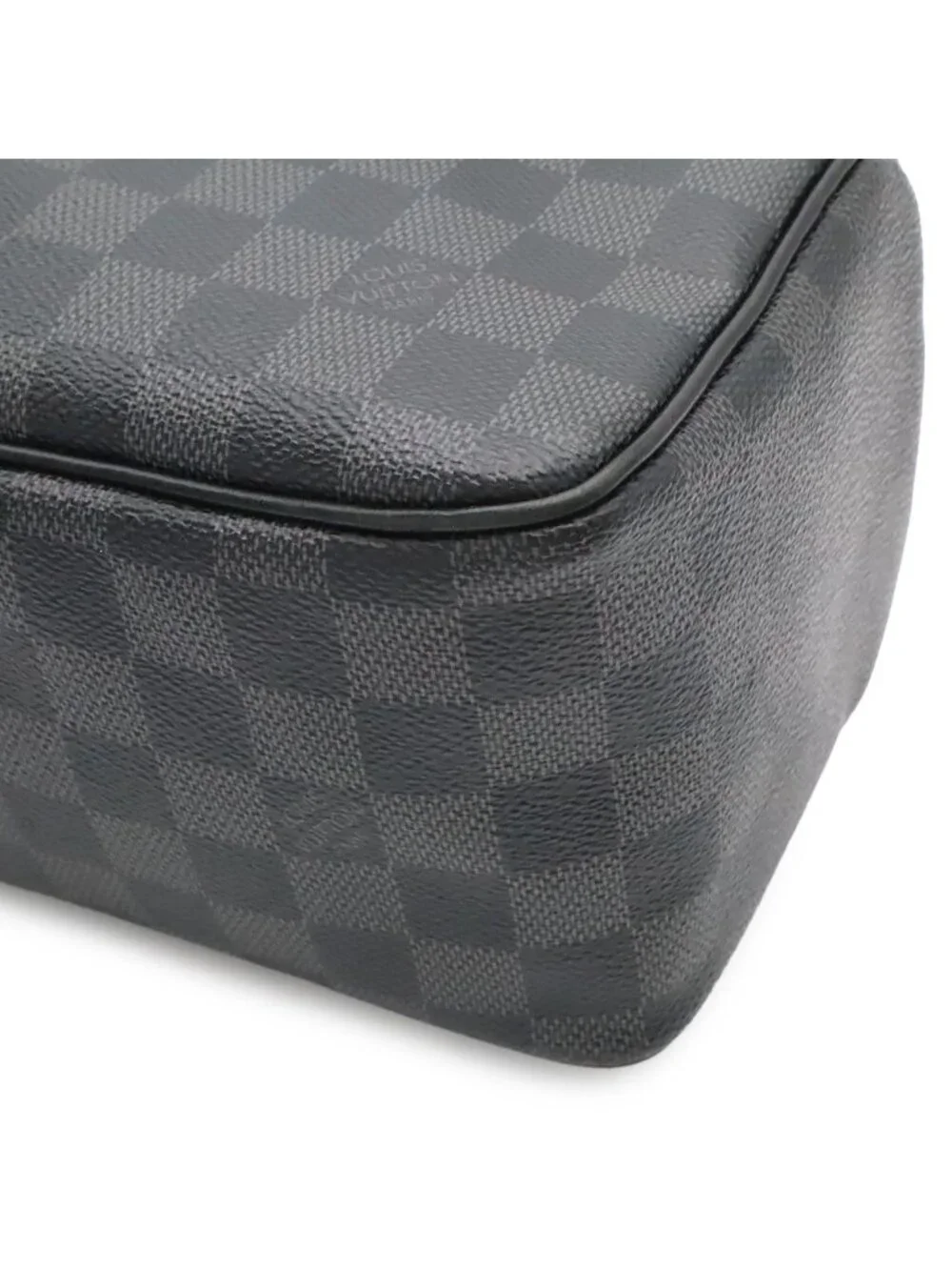 Louis Vuitton Damier Graphite Toilette Pouch Travel Clutch Handbag